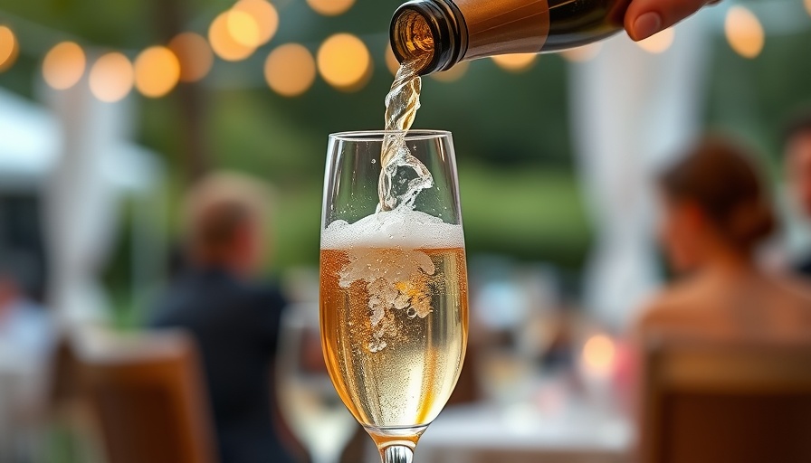 Pouring different types of Champagne at an elegant event.