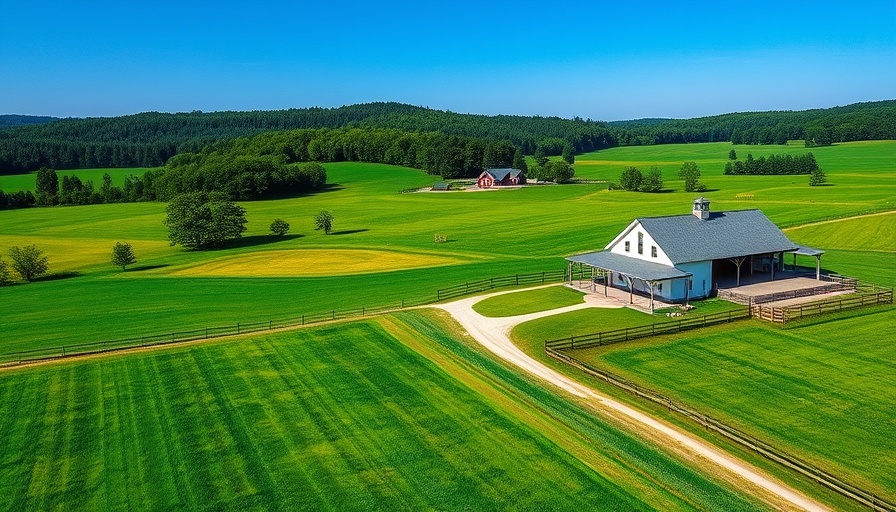 Scenic rural estate near Cuyahoga Valley National Park.