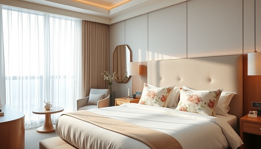 Elegant hotel room with modern decor, a hidden gem hotel find.