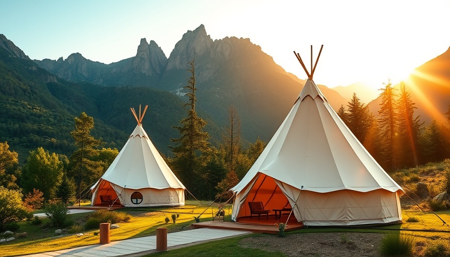 Luxurious glamping site near national parks.