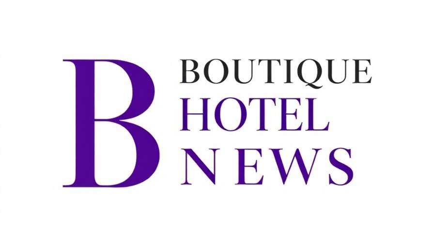 Elegant logo for Boutique Hotel News with large purple 'B'.