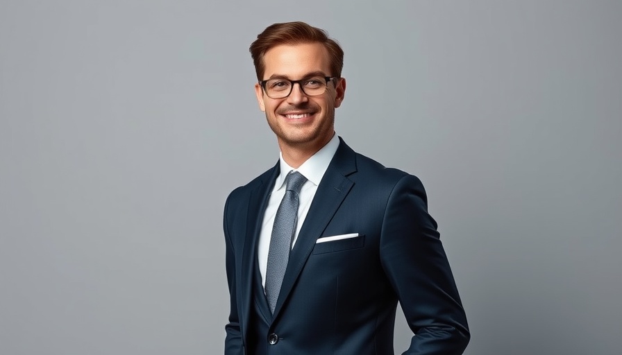 Global head of residential smiling in professional attire.