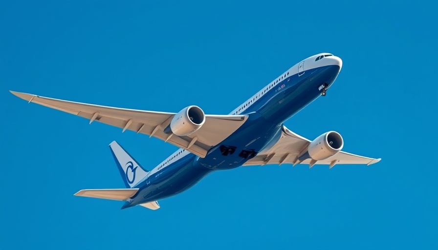 LOT Polish Airlines Dreamliner in flight amid blue sky.