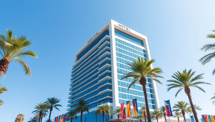 Modern hotel building highlighting hotel investment opportunities.