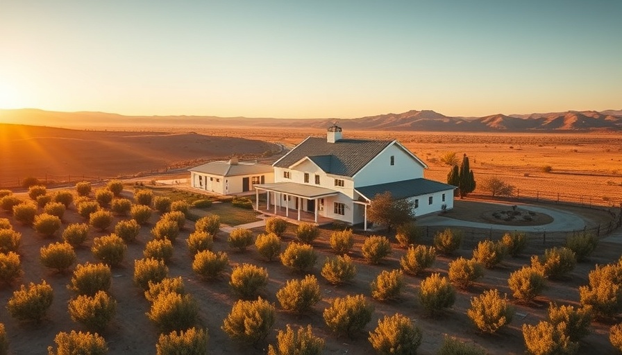 Charming desert farmhouse at sunset, Best Farm Stays on Airbnb.