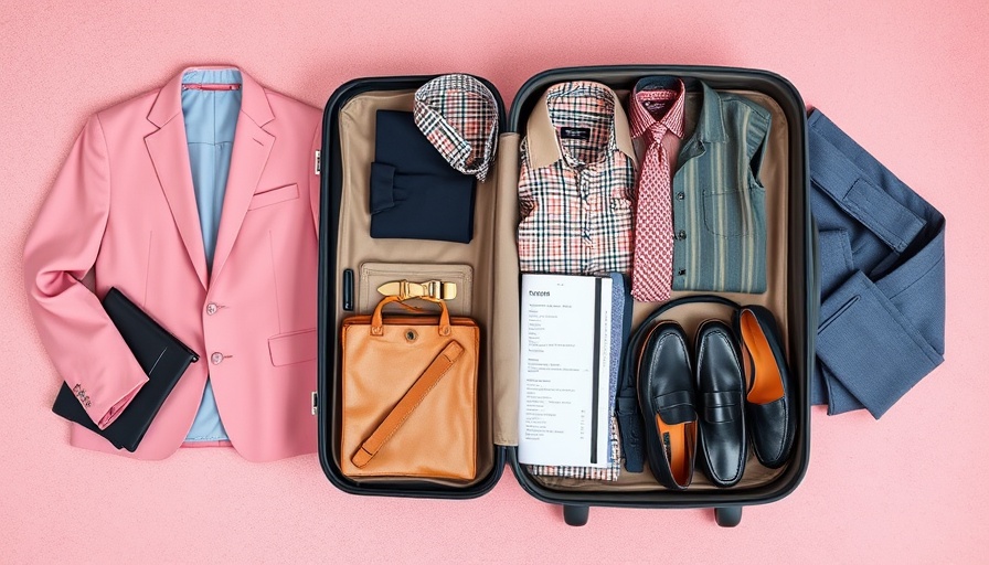 Business Trip Packing List for Professionals: stylish outfit collage.