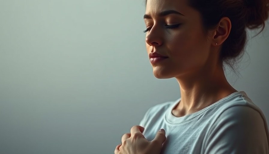 Woman meditating for energy healing.