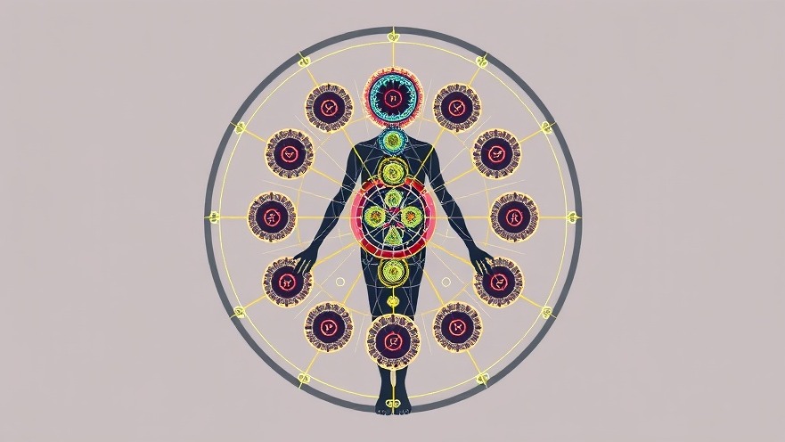 Visual of Nine Centers in Human Design bodygraph highlighting personal growth and embodied intelligence.
