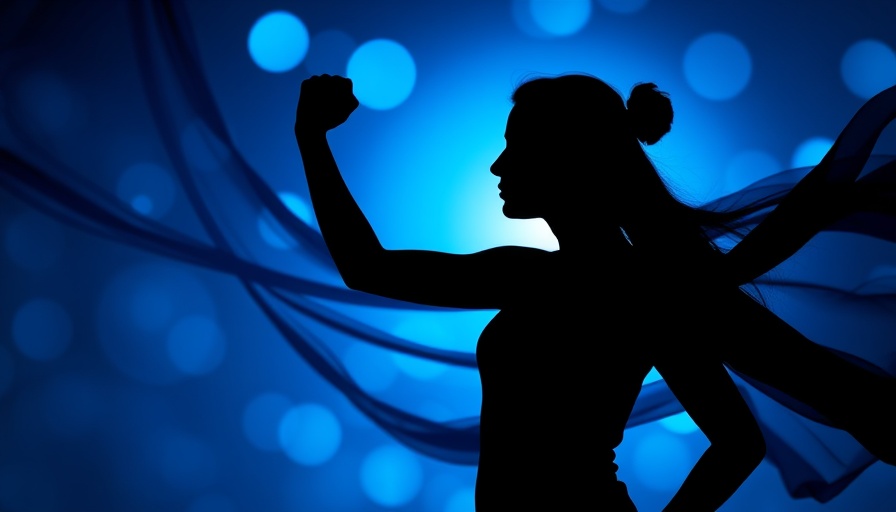 Human Design for Boosting Confidence: Silhouetted woman raising fist.