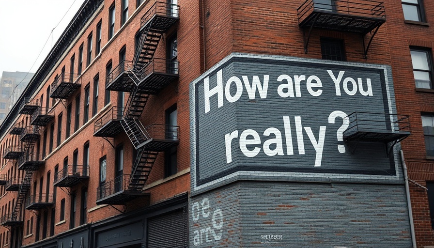 Empathy Tools for Personal Growth mural on city building.