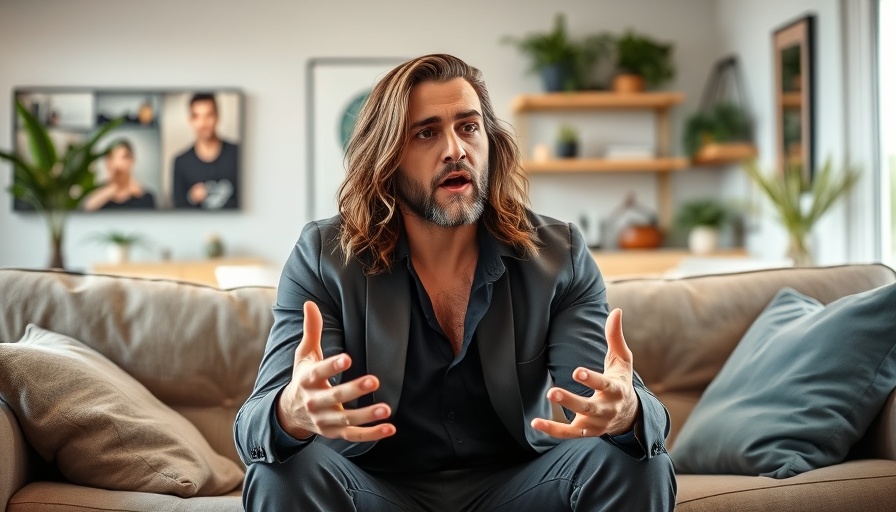 Inner Reality Shift concept with man discussing personal transformation.