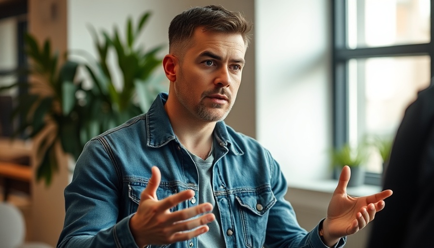 Man discussing how to let go instantly in a relaxed setting.