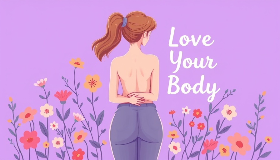 Listening to Your Body illustration with woman and flowers.