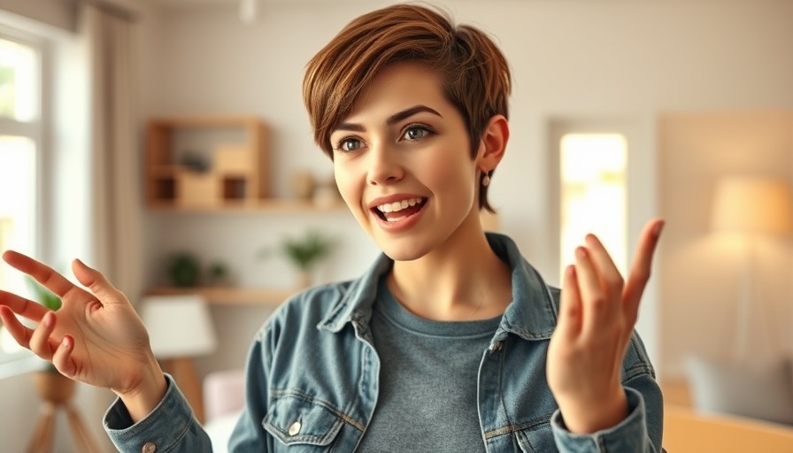 Young woman discussing Good Women Love Bad Boys, indoor scene.