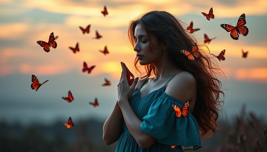 A woman in a teal dress finding self-worth and healing through heartbreak.