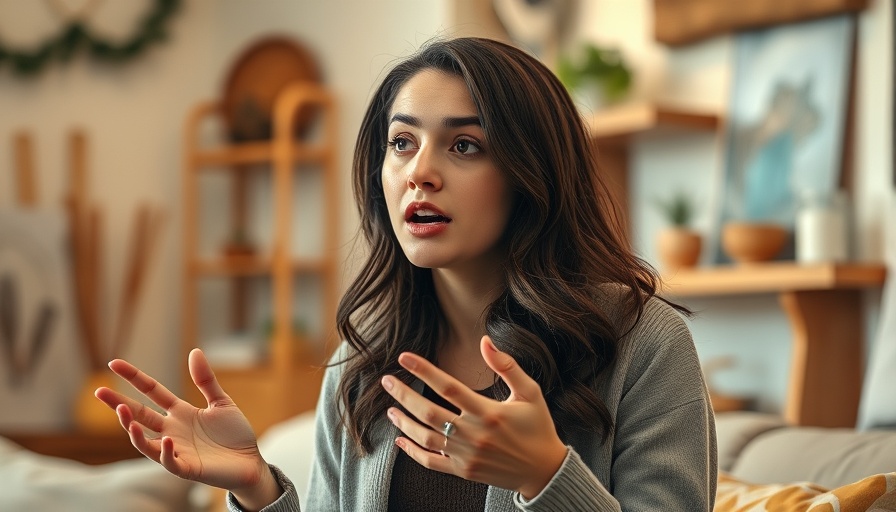 Young woman discussing in a cozy room, She Shouldn't Have to Ask.
