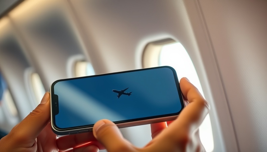 Mindfulness: Close-up of hands holding phone with airplane mode on.
