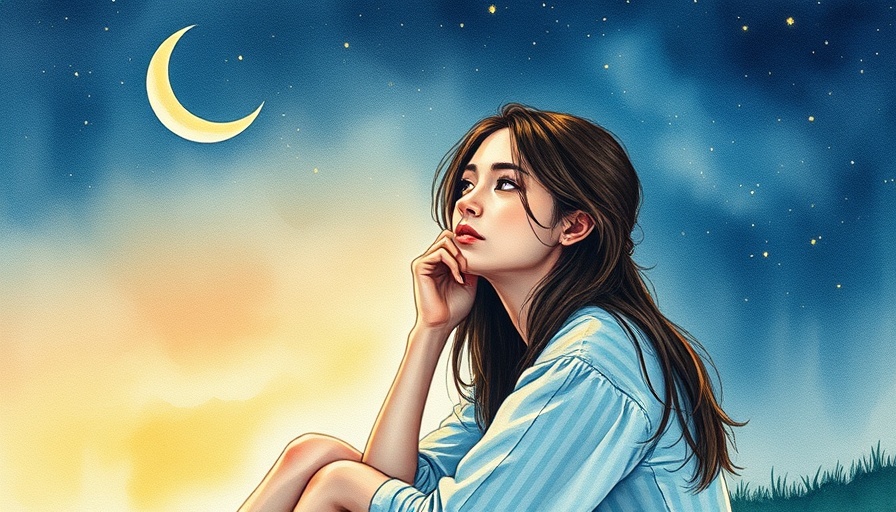 Reflective woman under starry sky, reclaiming your voice theme.