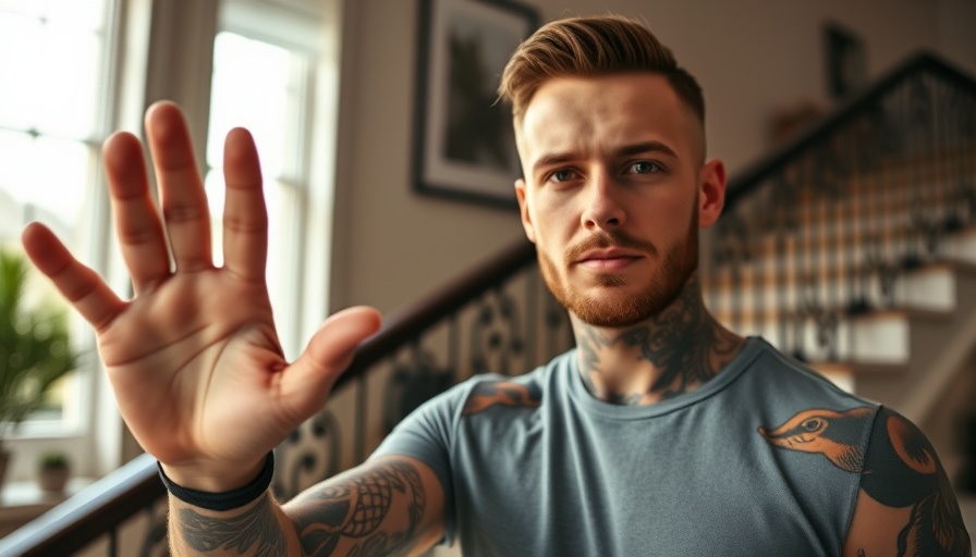 Man demonstrating non-attachment, modern setting, non-attachment and quantum shifts.