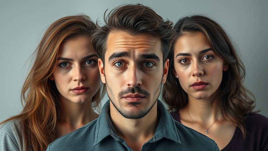 Person displaying contrasting energy types and aura vibrations for personal growth.