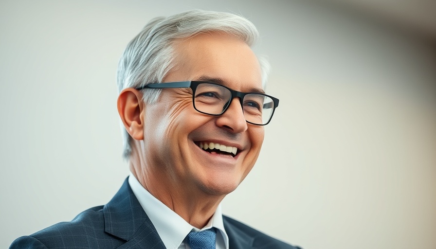 Patrick Soon-Shiong smiling and thoughtful, close-up portrait