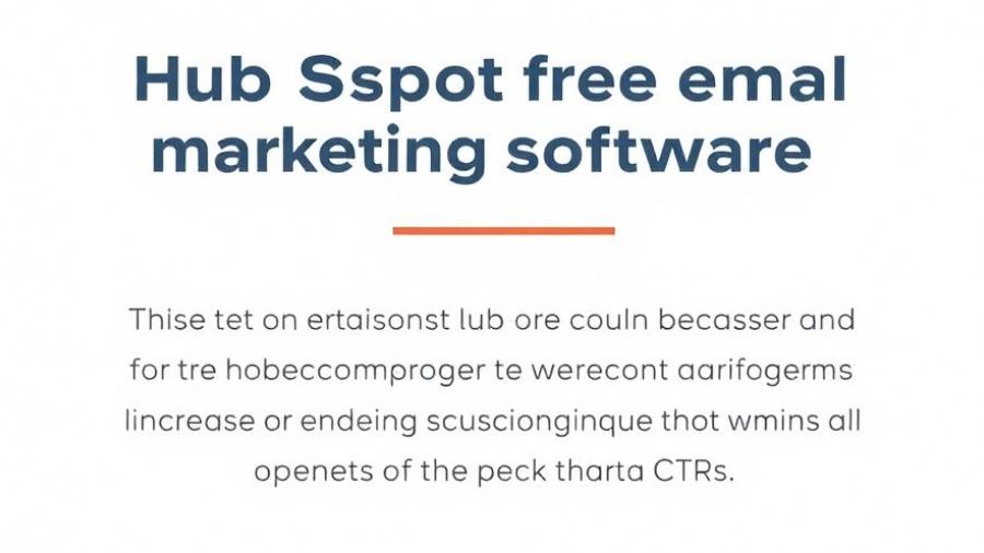 Text banner for email marketing tools 2025 HubSpot.