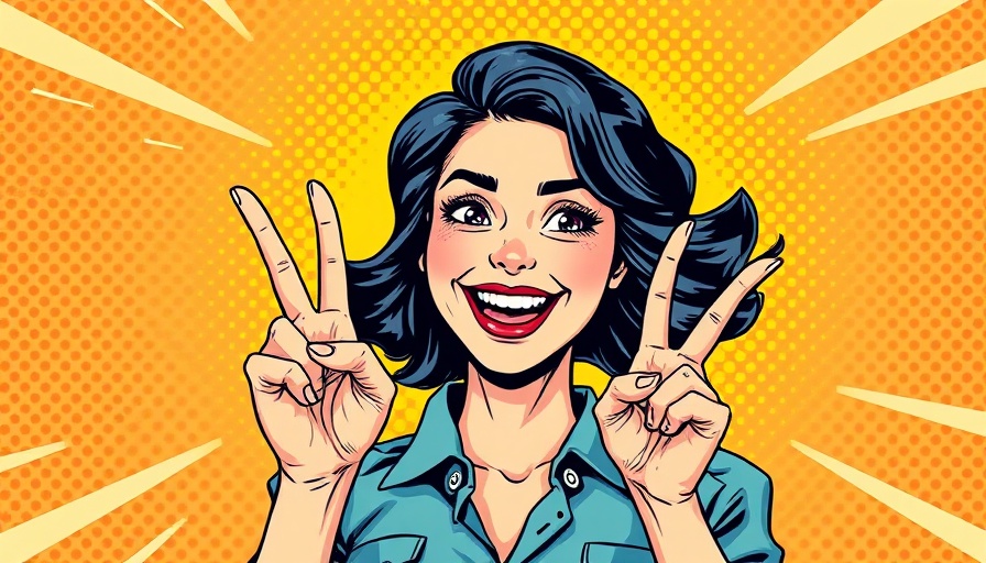 Cheerful woman crossing fingers, marketing strategies for small businesses pop art.