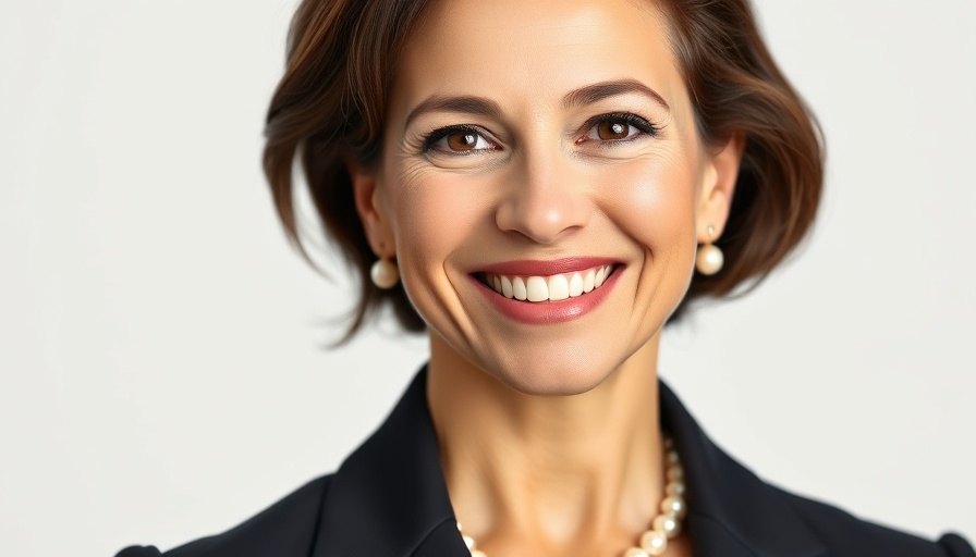 Portrait of new leader at King & Spalding; professional and welcoming.