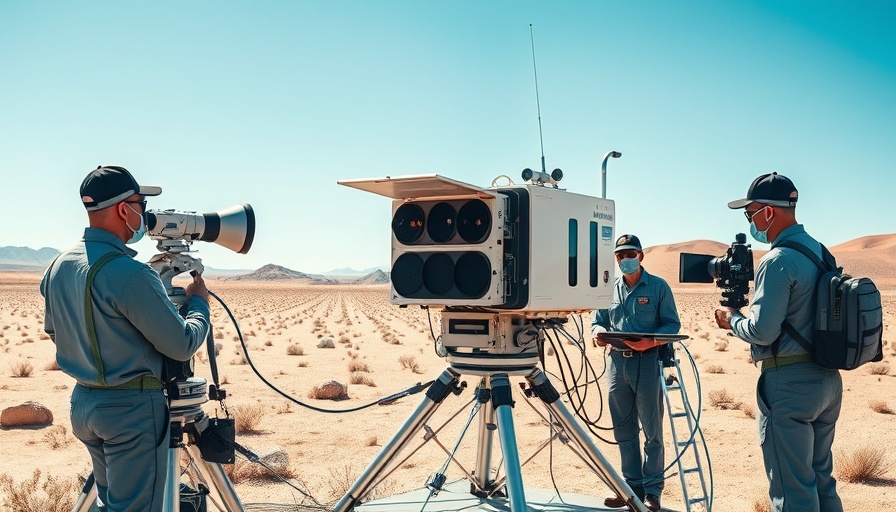 Impulse Space Raises $300 Million: workers analyzing industrial equipment in a desert.