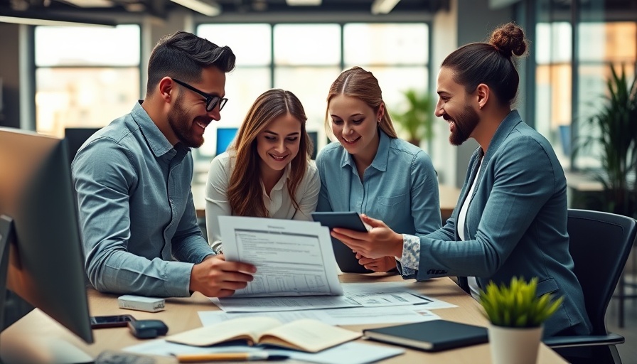 Modern office team analyzing customer data to understand your customers.