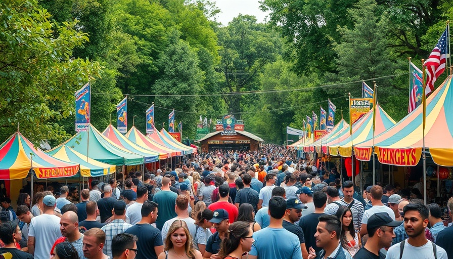 Los Angeles Independent Beer Fest lively park scene with vibrant tents.