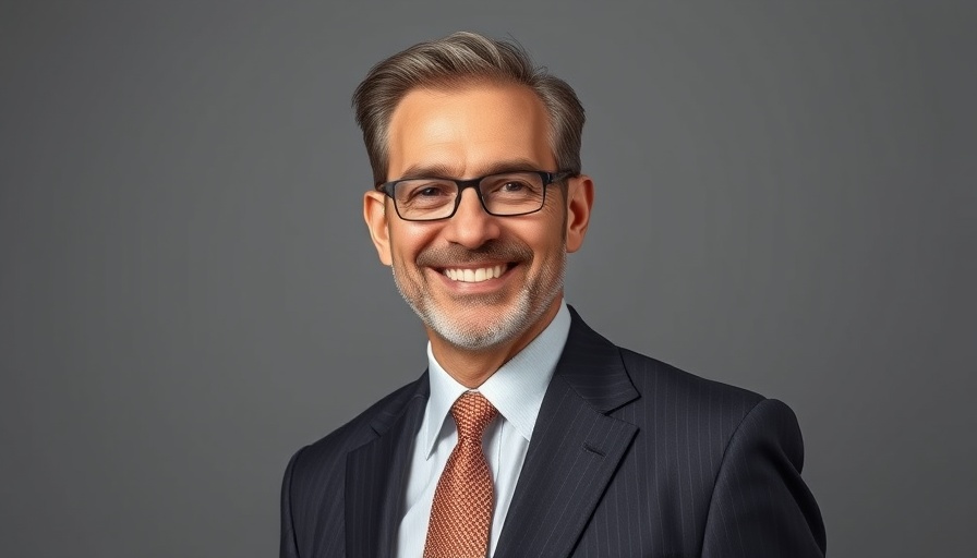 Confident businessman smiling, linked to 2025 real estate trends.