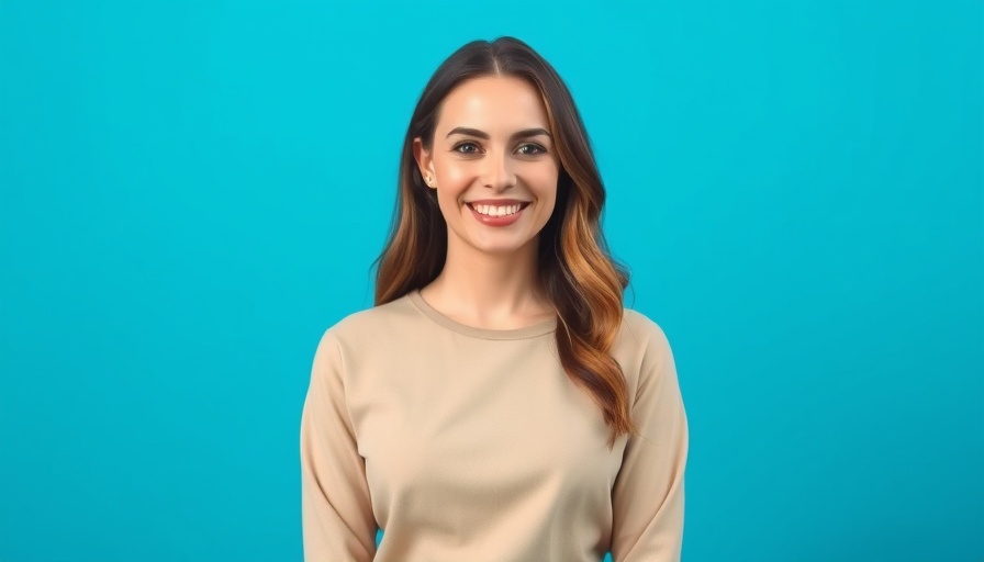 Portrait of a smiling woman, showcasing professionalism.