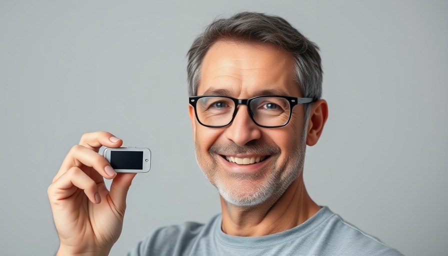 SetPoint Medical rheumatoid arthritis treatment device held by a man.