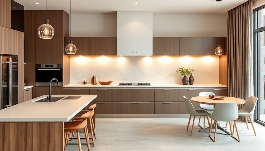Sleek kitchen with Dekton countertops and modern decor