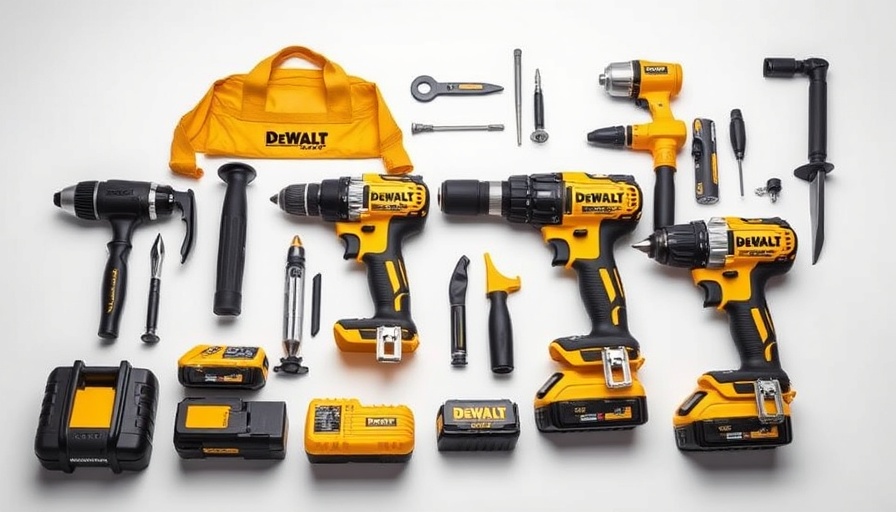 DeWalt Drill Kit under $100 with charger and bag, photorealistic.