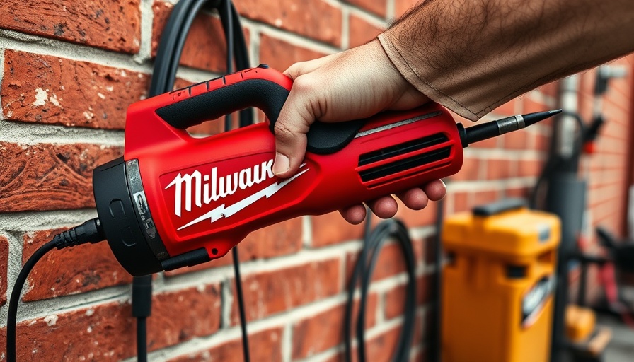 Best New Milwaukee Tools in action on brick wall