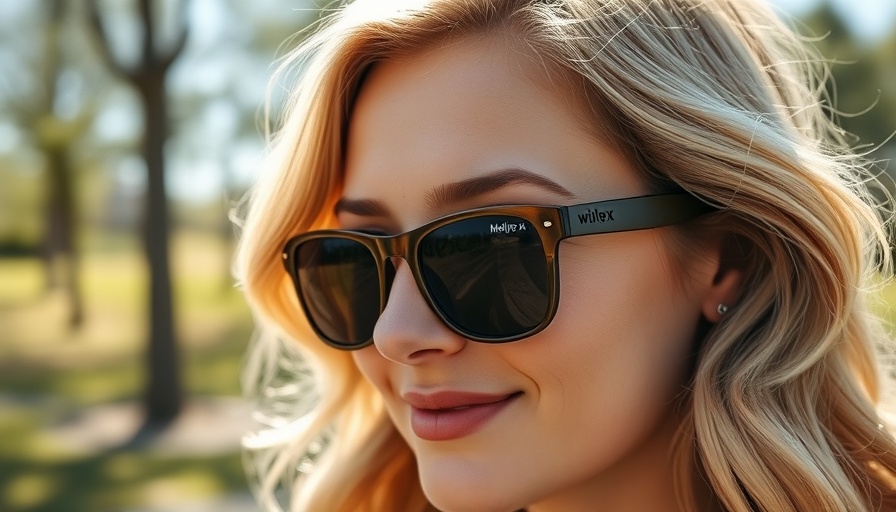 Woman wearing Wiley X Axe sunglasses outdoors