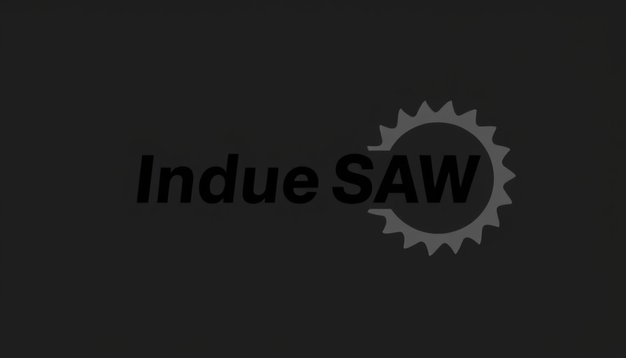 Circular saw blade logo with bold text for tool reviews.