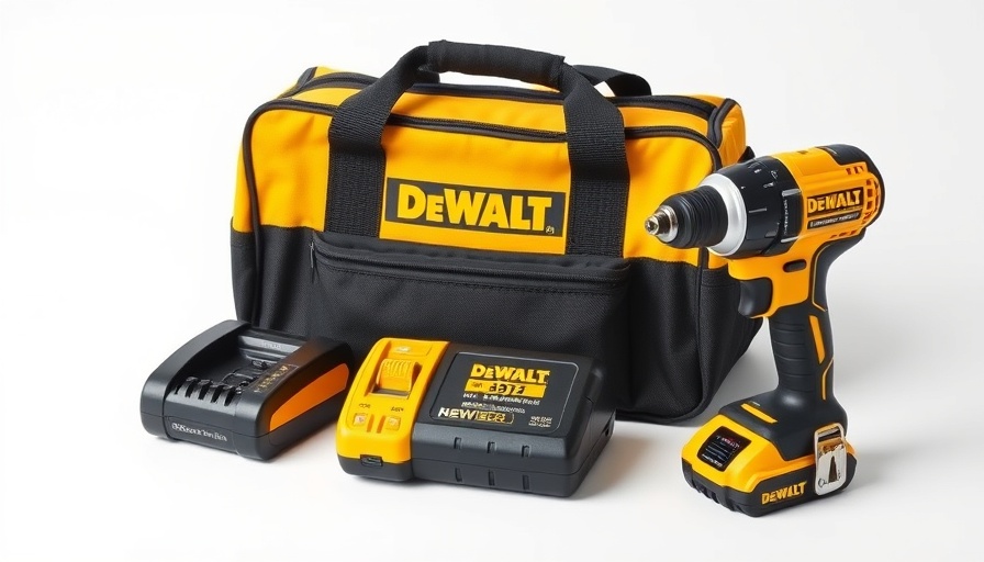 DeWalt power tool deals featuring bag, charger, and impact driver.