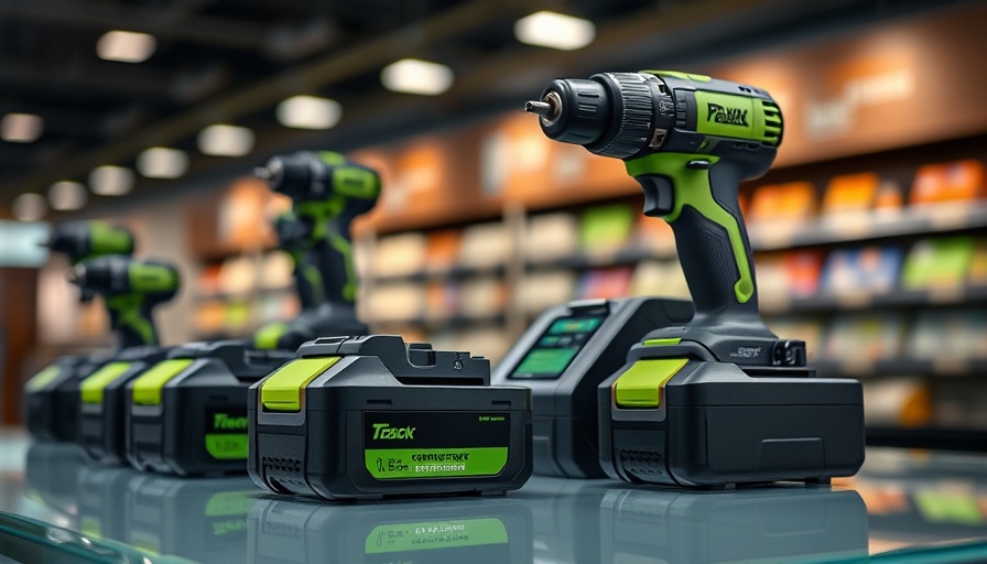 FREE Ryobi Power Tool batteries and charger set with bright lighting.