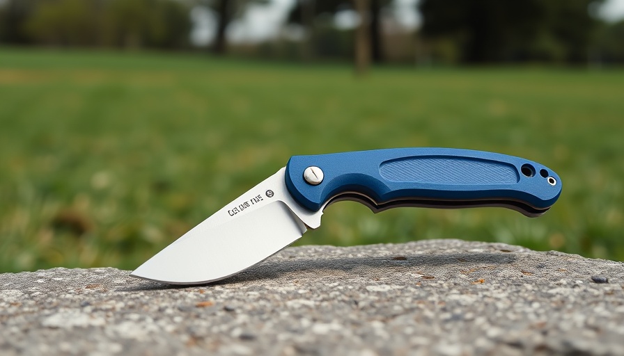 Leatherman Blazer Folding Knife Review: sleek knife on stone