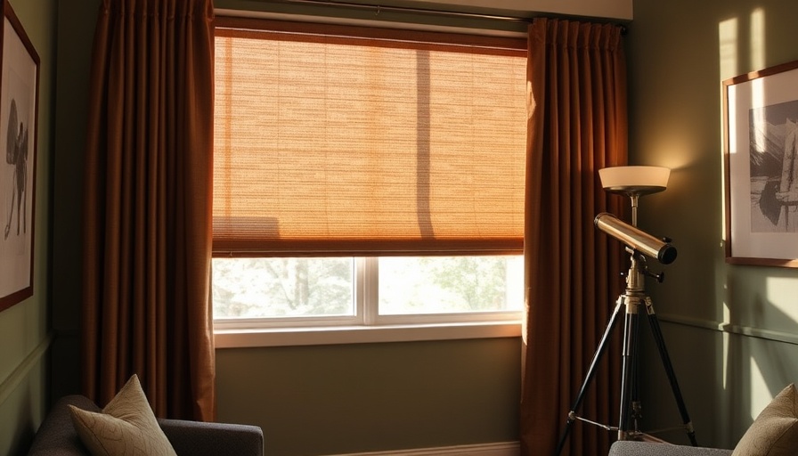 Graywind Motorized Smart Shades in modern room with telescope.