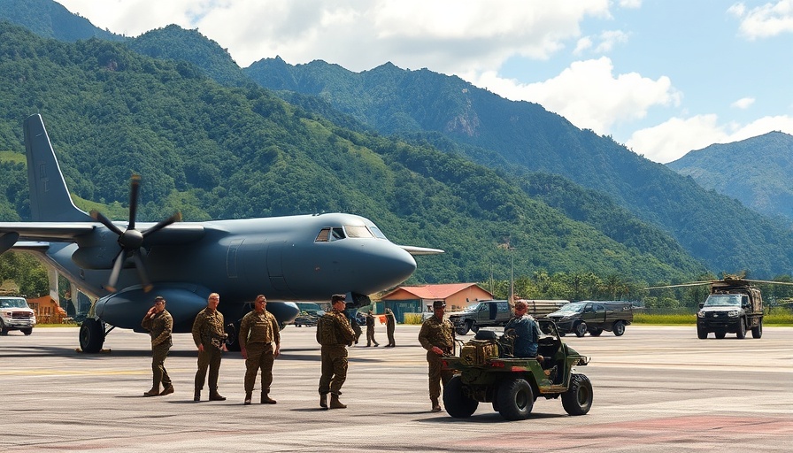 Trump’s Military Actions in the Caribbean airfield scene.