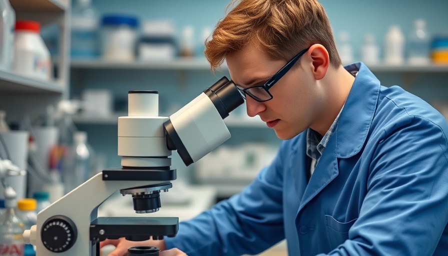 Scientist working with microscope, illustrating federal research funding cuts impact.