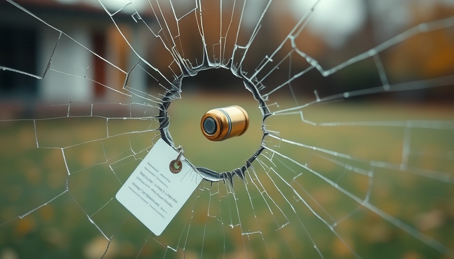Bullet hole in glass, related to Bishnoi gang in Canada investigation.