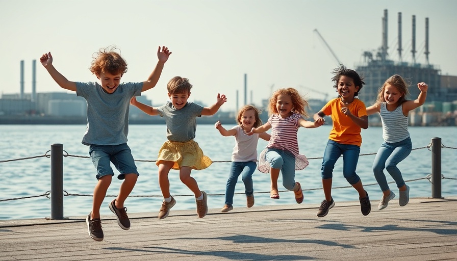 Children enjoying jump rope at India Basin Waterfront Park