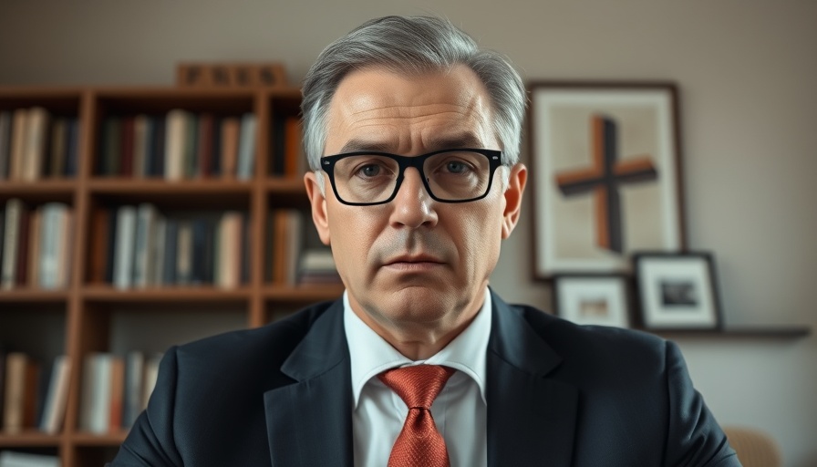 Serious man in virtual meeting, home office background, ChatGPT erotica announcement.