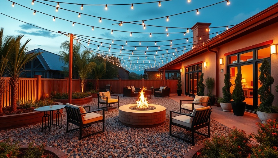 Charming outdoor patio at independent boutique hotel
