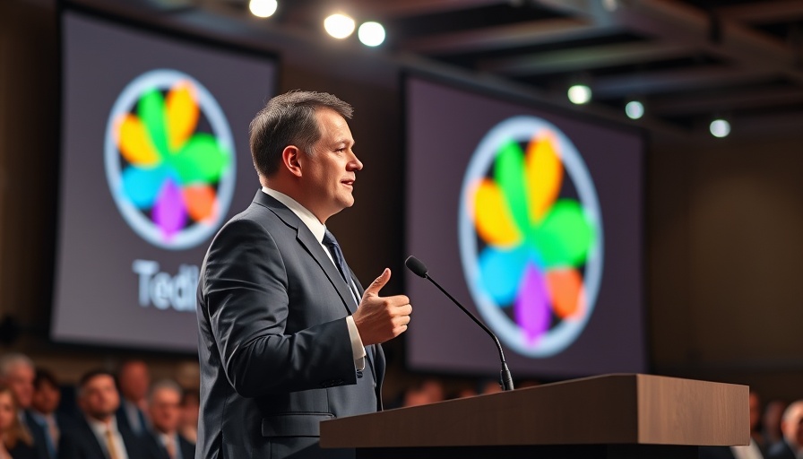 Man speaking at conference podium, San Francisco politics and public safety theme.